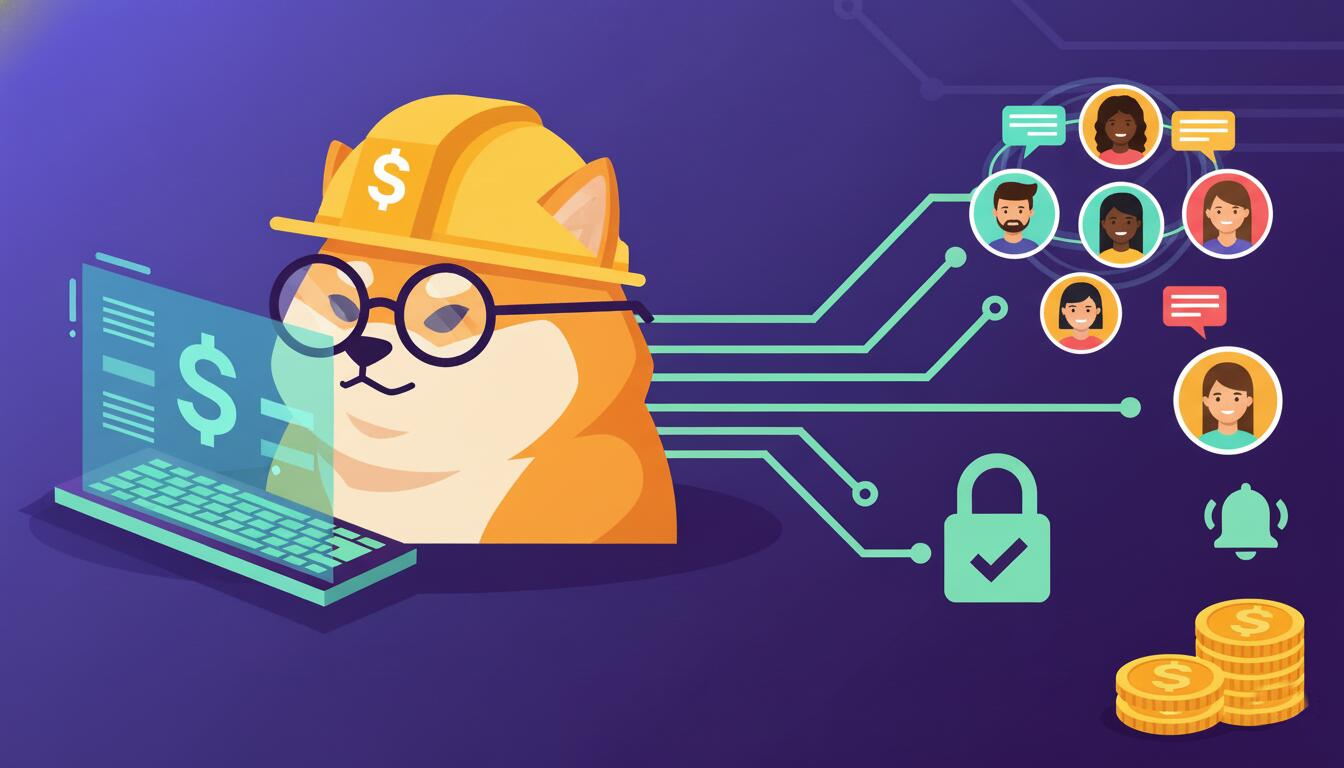 Community announcement panel showcasing Solana authority proofs